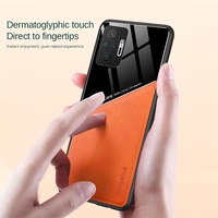 Redmy Note10 Pro Case skórzany samochód magnetyczny uchwyt pokrywa dla Xiaomi Redmi uwaga 10 11 Pro 11S 10S 10T miękka rama odporna na wstrząsy Coque 2